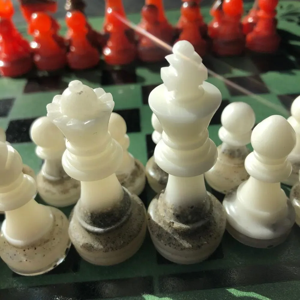 Chess Set - Emerald Green Royal - Picture 2 of 7